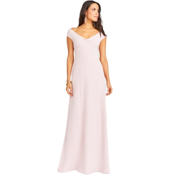 Show Me Your Mumu Zurich Knot Gown in Vintage Rose Stretch Crepe Size XL - Picture 1 of 5